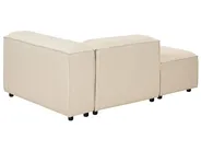 Modular Corner Sofa 2 Seater ARDAL with Ottoman Fabric Beige Right Hand_947833