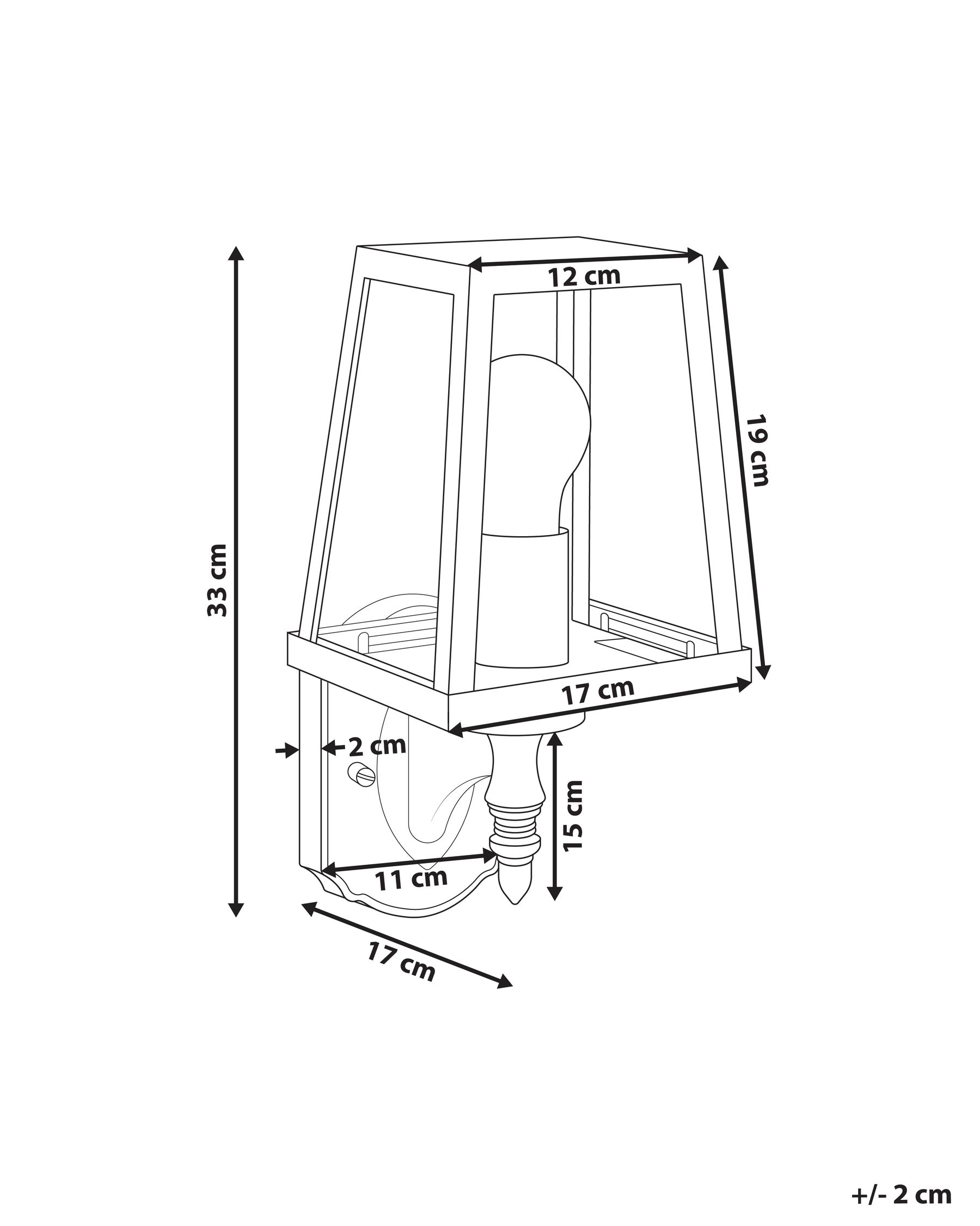 Outdoor Wall Light HEZIR Black_985573