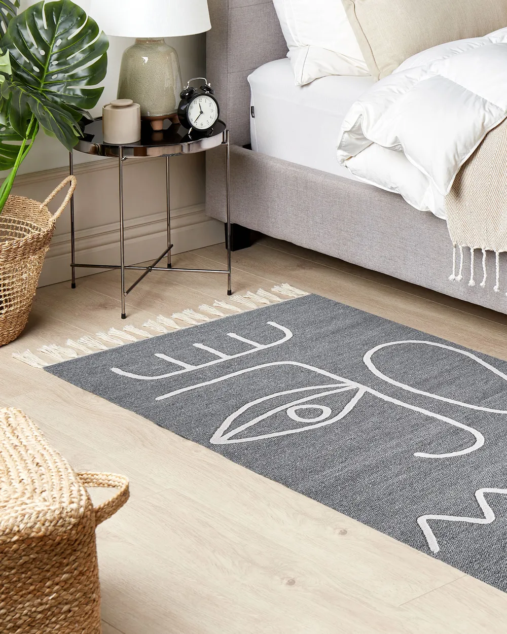 Outdoor Rug YAVU Grey 80 x 150 cm