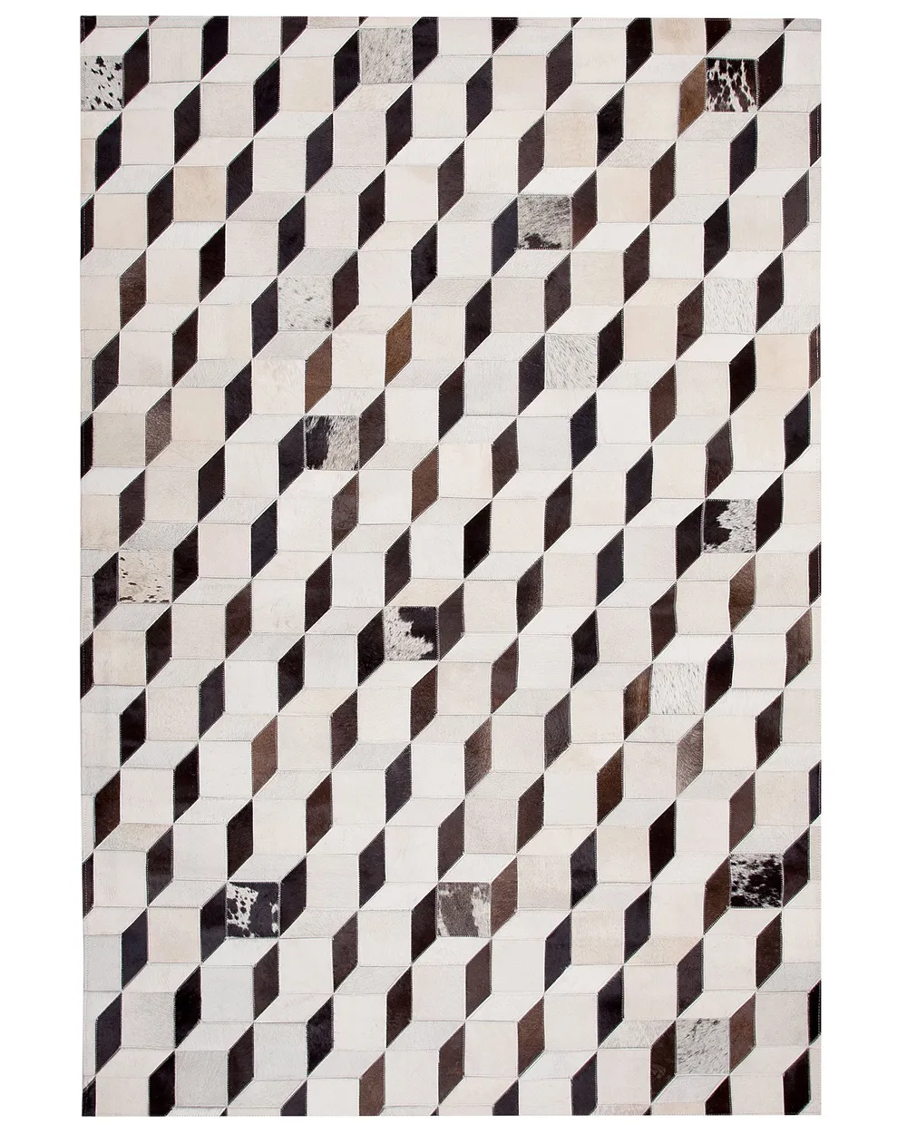 Matto ALPKOY Valkoinen 160 x 230 cm nahka_742792