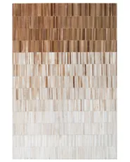 Matta YAGDA Beige 140 x 200 cm Läder_851009