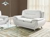 Sofa 2 Seater LEIRA Faux Leather White