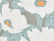 Set of 2 Decorative Cushions JATROPHA 45 x 45 cm Cotton Light Blue Floral Pattern_892916