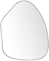Seinäpeili PUTEAUX 70 cm 92 cm Metalli Musta