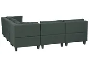 Modular Corner Sofa 5 Seater UNSTAD Fabric Dark Green Left Hand_925502