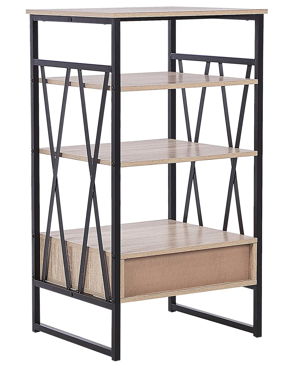3 Tier Shelving Unit KEENE 101 cm Light Brown_826821