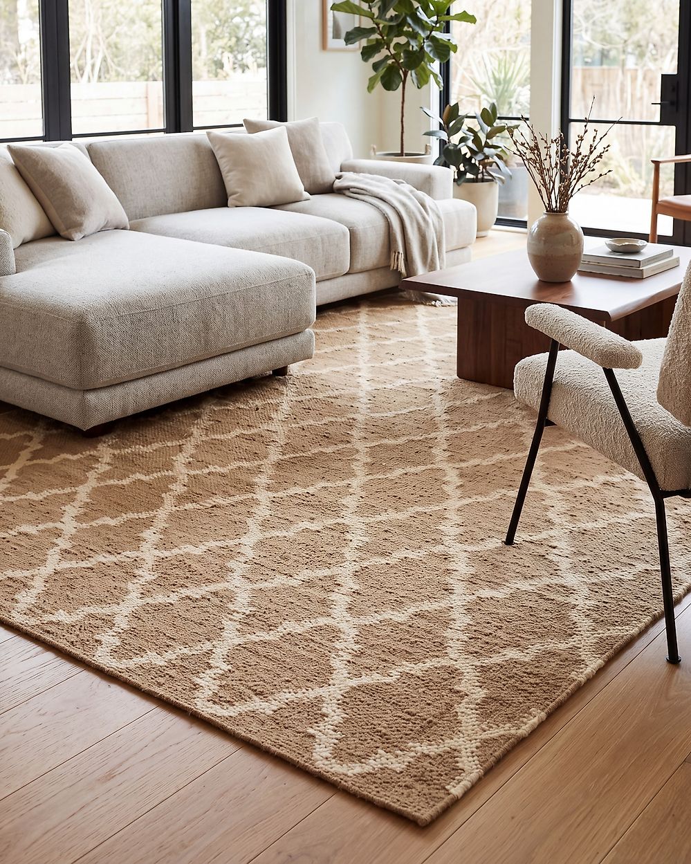 Matta MERMER Beige 200 x 300 cm Jute