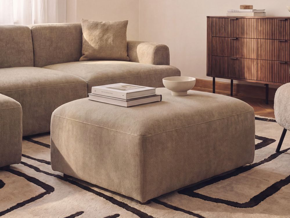 Ottoman HEDE Fabric Brown
