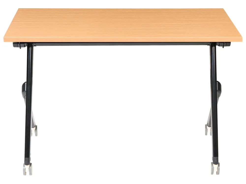 Foldable Office Desk BENDI 120 cm 60 cm Brown_1030688
