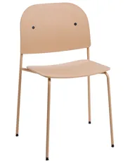 Set med 2 matstolar WINDUST Metall Beige_1076822