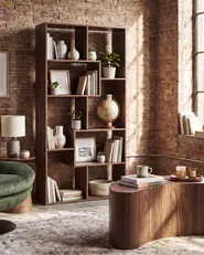 6 Tier Bookcase CHATEH 180 cm Brown_1072323