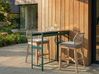 Outdoor Bar Table MAENZA 120 cm 40 cm Metal Green