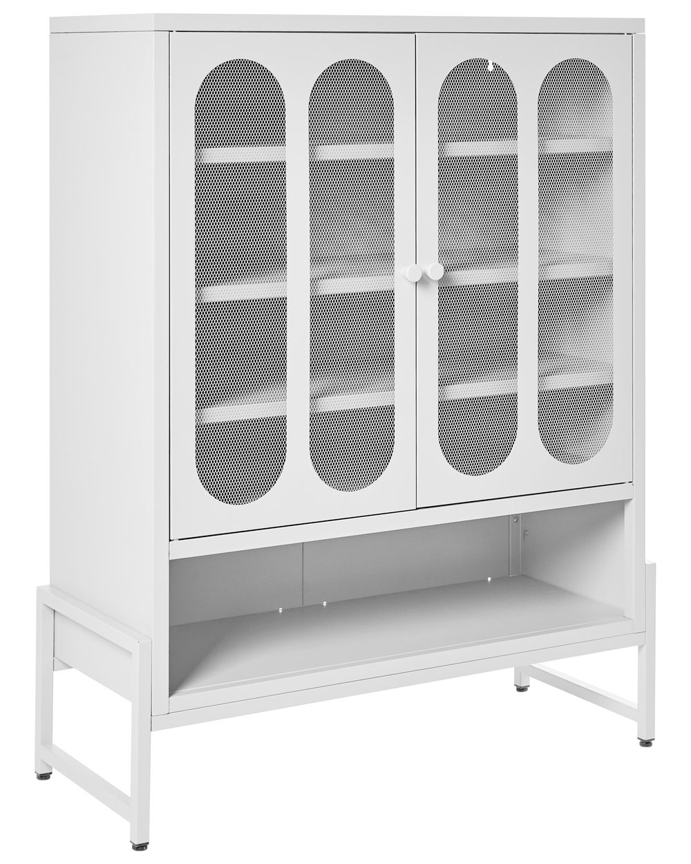 2 Door Sideboard SOLETTA Metal White
