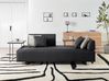 Sofa 3 Seater SOKNA with Tables Fabric Black