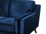 Sofa 3 Seater LOKKA Velvet Navy Blue_704389