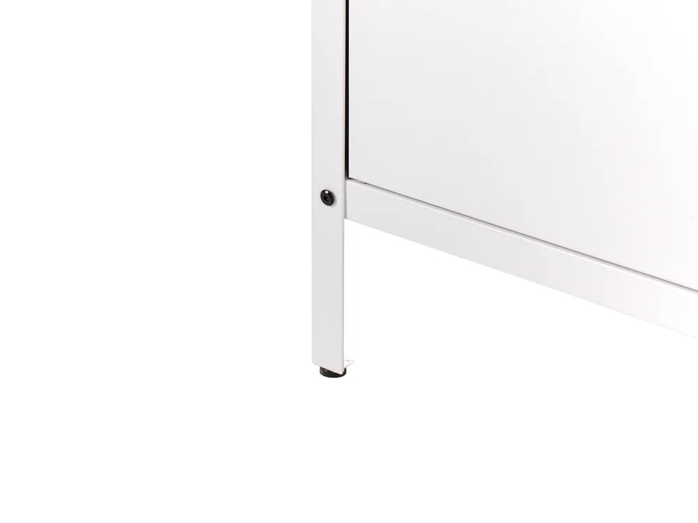 3 Piece Outdoor Kitchen Set with Sink VILAMA White Metal_974181