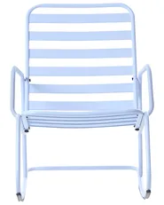 Garden Rocking Chair TURI Metal Light Blue_1021012
