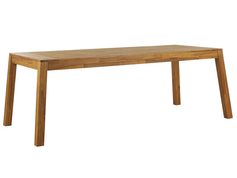 Garden Dining Table LIVORNO 210 cm 90 cm Acacia Wood Brown