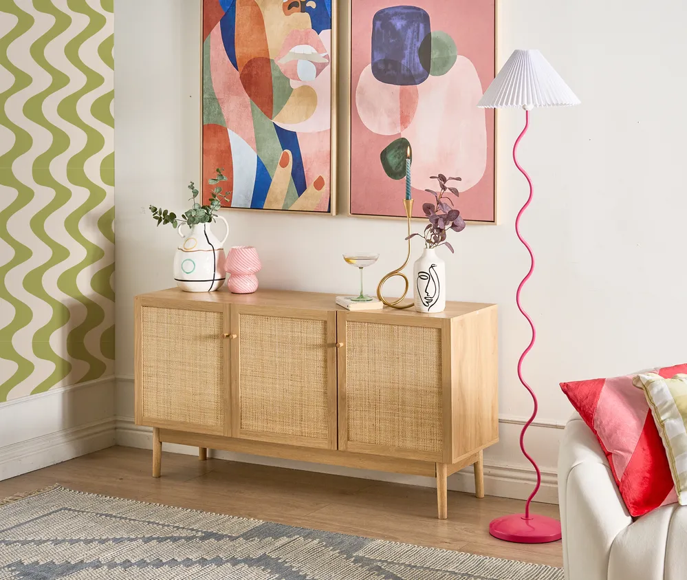 Canvas ADELFIA 63 x 99 cm Abstract Motif Multicolour_1075032