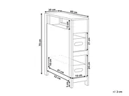 Bathroom Cabinet CACHI 20 cm White_959341