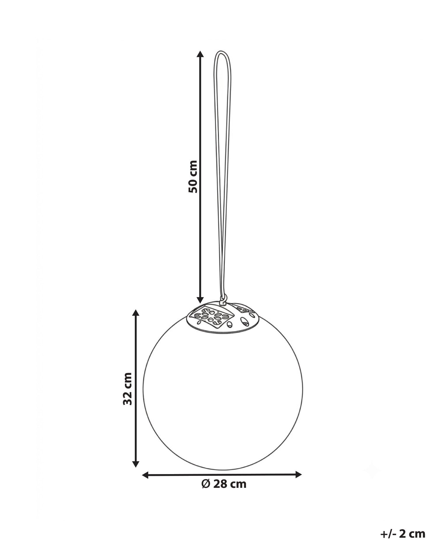 Solar Outdoor LED Pendant Lamp BOSLEY with Remote White_1105606