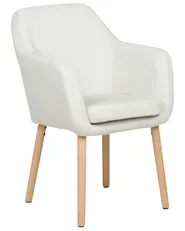 Matstol YORKVILLE II Sammet Off-White_899175