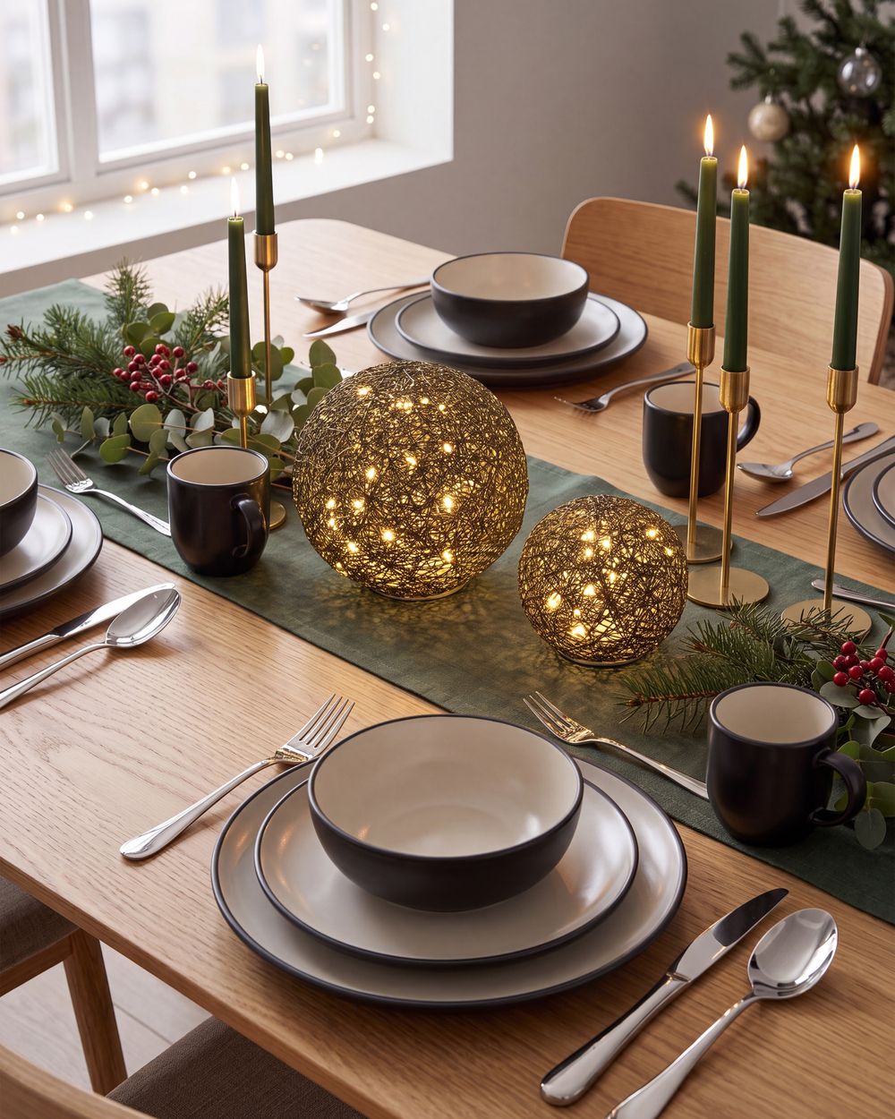 Christmas Decoration BOLMEN 15/20 cm Bauble Black