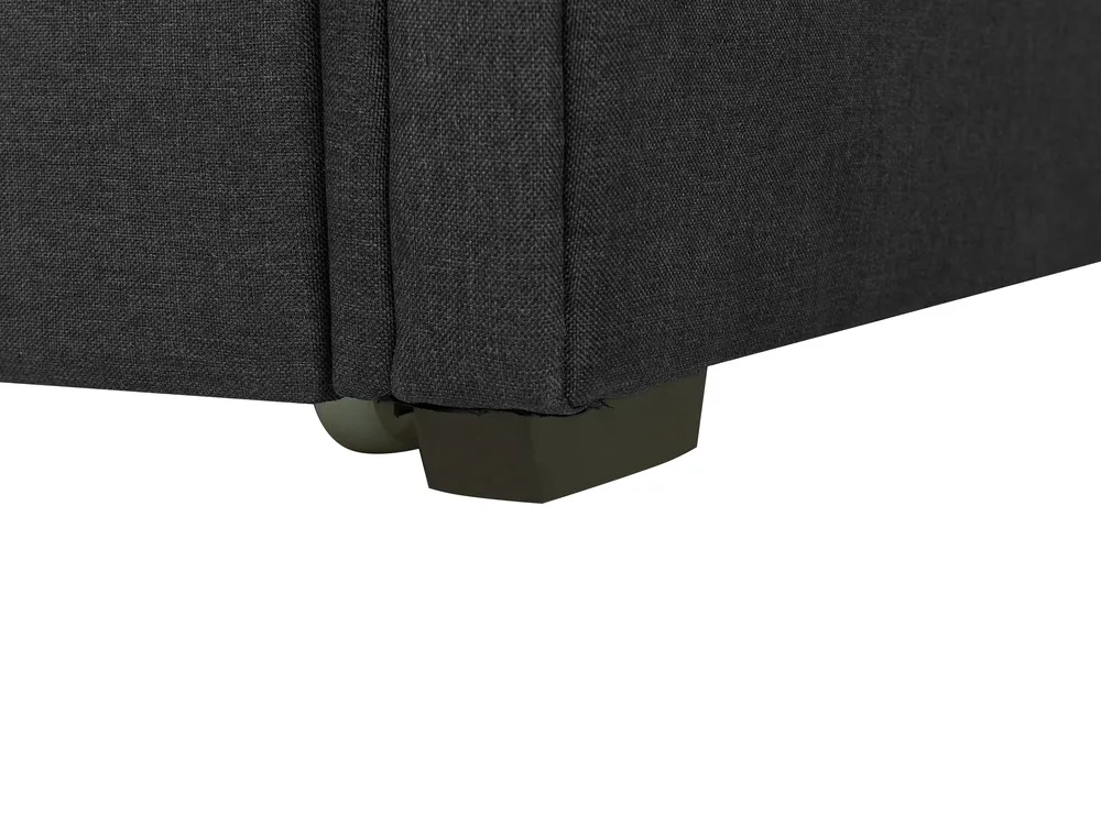 Trundle Bed Fabric LIBOURNE 80 x 200 cm (EU Small Single) Dark Grey_770630