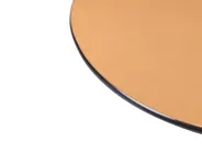 Sidobord MINTO med hjul Härdat glas Brun_1032591