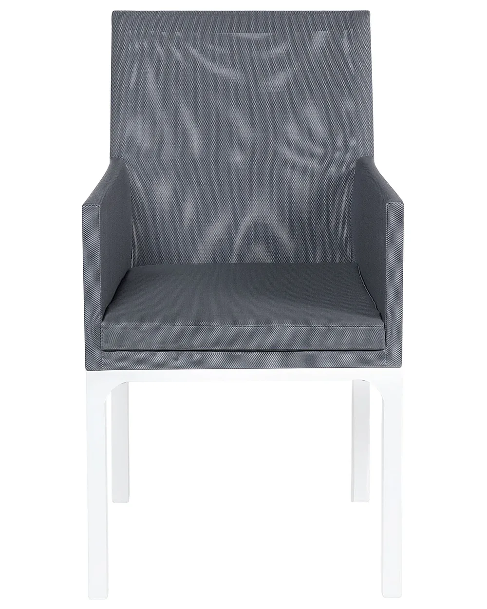 Set of 4 Garden Chairs BACOLI Fabric Dark Grey_825775