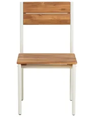 Set of 2 Garden Chairs GIOVINAZZO Acacia Wood Brown_1124806