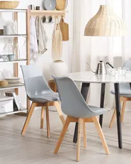 Set of 2 Dining Chairs DAKOTA II Grey_801995