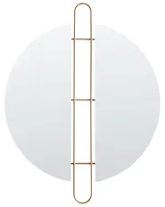 Wall Mirror ATTIN 52 cm 65 cm Gold_812844