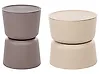 Sett med 2 sidebord ATACAMA 32/40 cm 32/40 cm Brun Beige