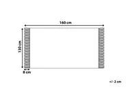 Torkkupeitto TANGIER Puuvilla 130 x 160 cm Musta_728659