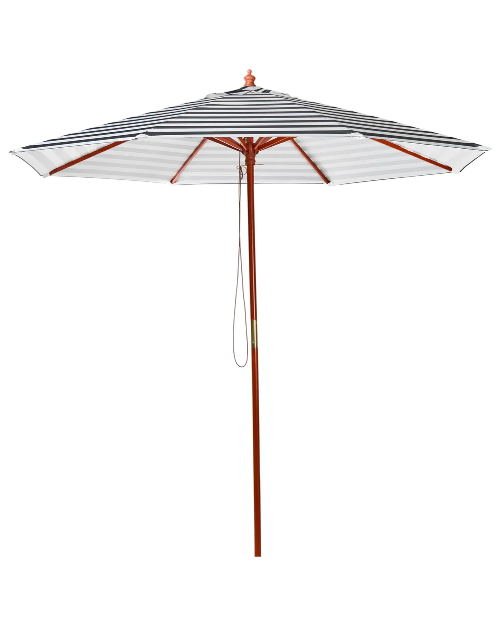 Market Parasol 260 cm FERENTILLO Black/ White