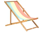 Set of 2 Sun Lounger Replacement Fabrics ANZIO/AVELLINO 113 x 44 cm Multicolour_1073667