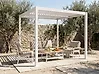 Paviljong FORNOLI 296 cm x 296 cm Metall Vit