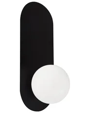 Set of 2 Wall Lamps LEISI Black_987436