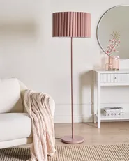 Golvlampa LOURENS Metall Ljusbrun_1000851