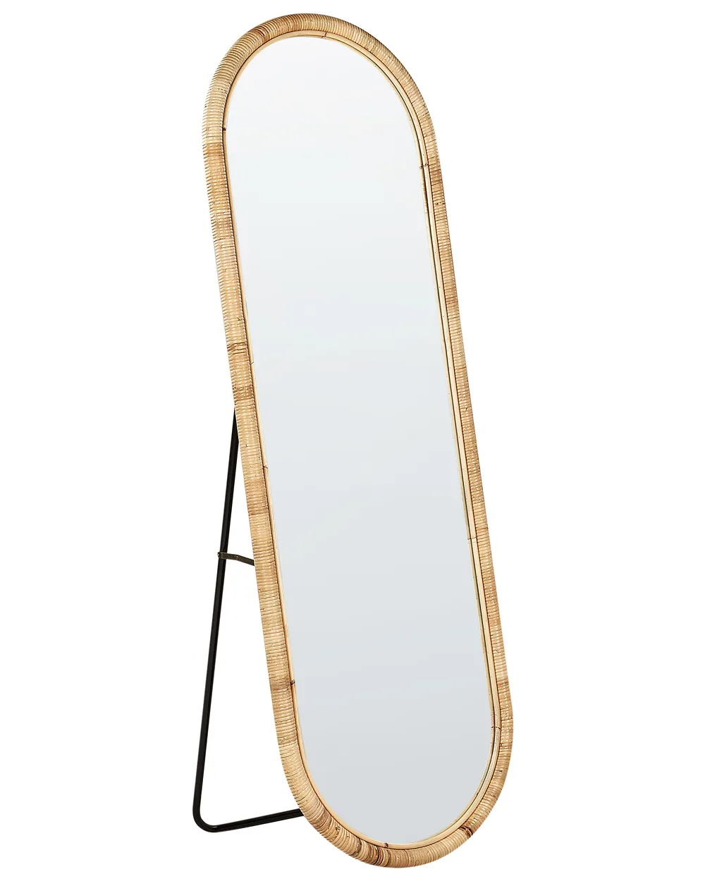 Standing Mirror MONTOT 150 cm Rattan Natural