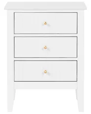 3 Drawer Bedside Table ASSISI White_1135116