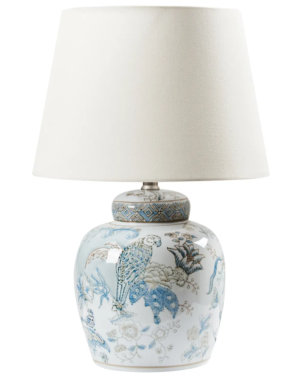 Table Lamp JAMAPA Porcelain White/ Blue