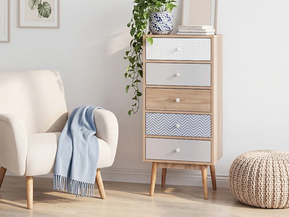 5 Drawer Chest FOLEY Multicolour_1154907