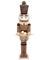 Set of 2 Figurines KOLARI 68/91 cm Nutcracker Brown_1156779