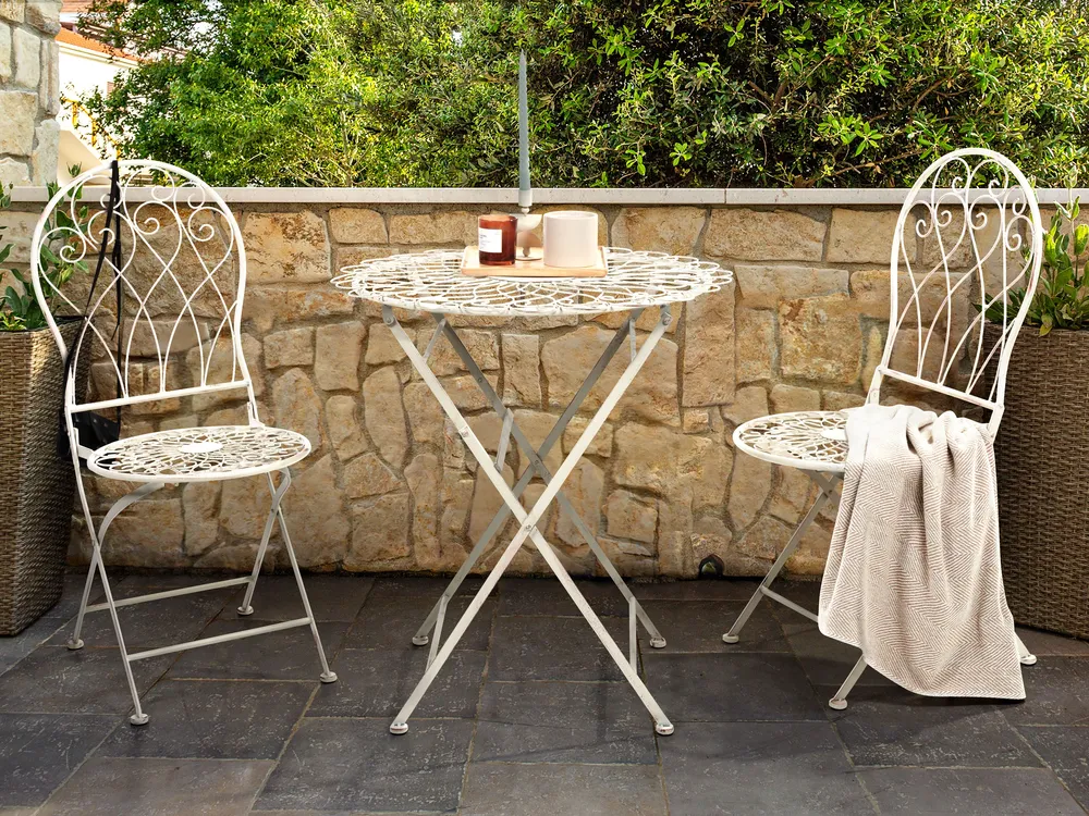 Bistro Table STIFFE 70 cm 70 cm Metal White