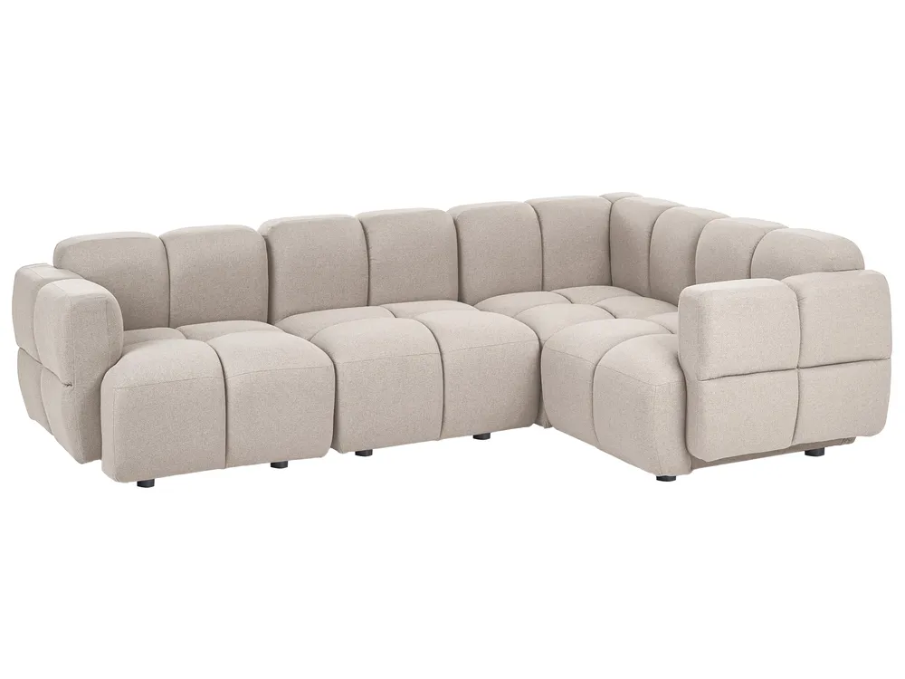 Moduulikulmasohva 4-istuttava MAKSABERG Kangas Beige Vasen_1133617