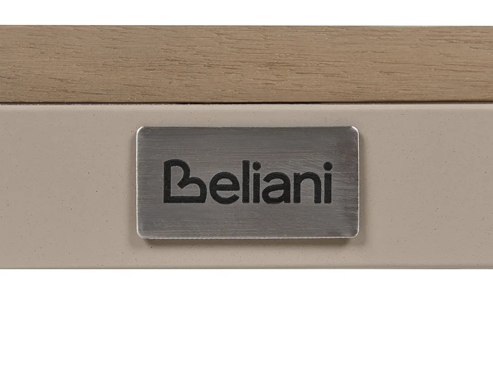 Sofabord til hagen FIVIZZANO 70 cm 90 cm Akasietre Beige_1159299