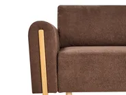 Sofa Bed 3 Seater KVAM with Storage Boucle Brown_1021889