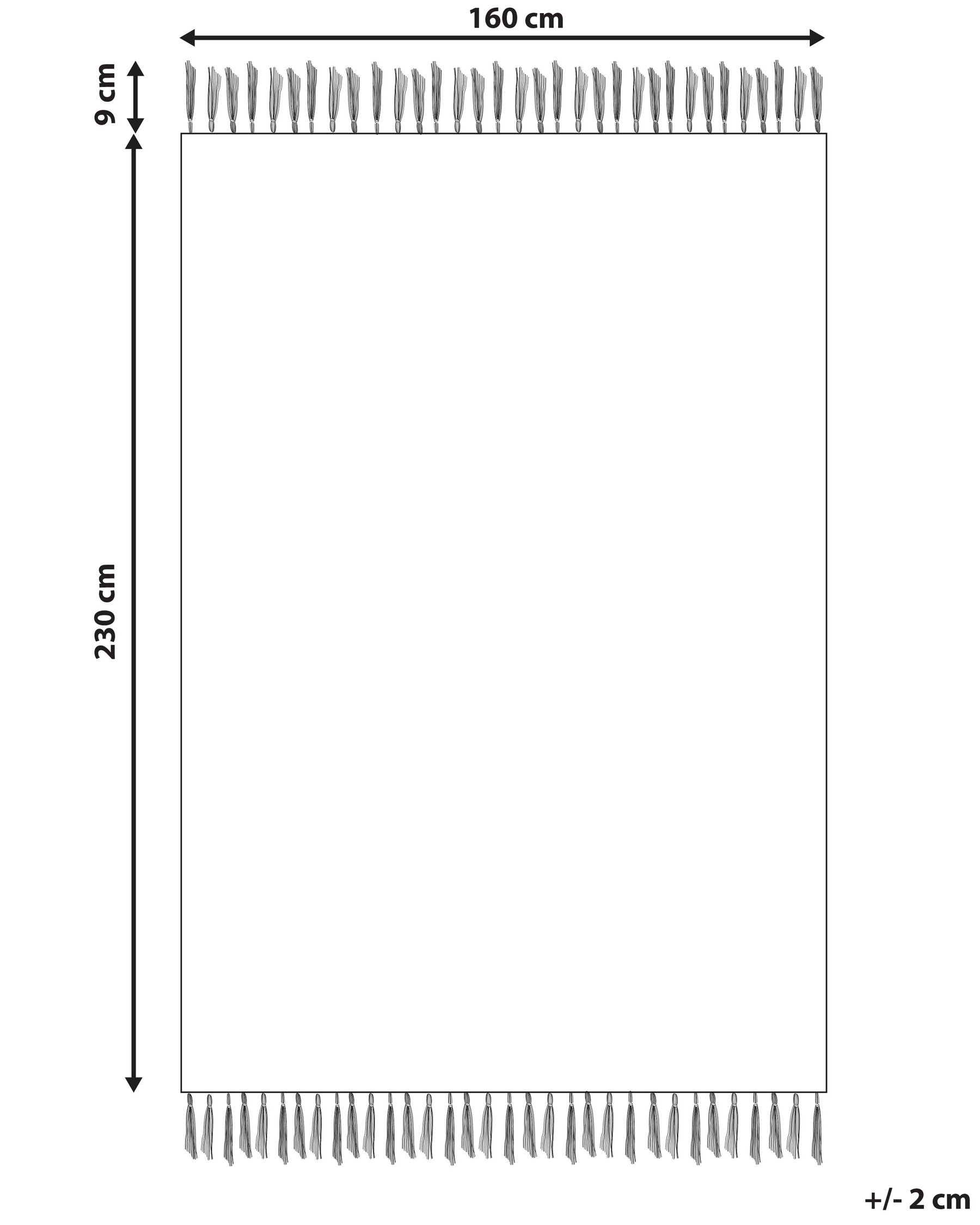 Matta HANLI Orange 160 x 230 cm Viskos_836961
